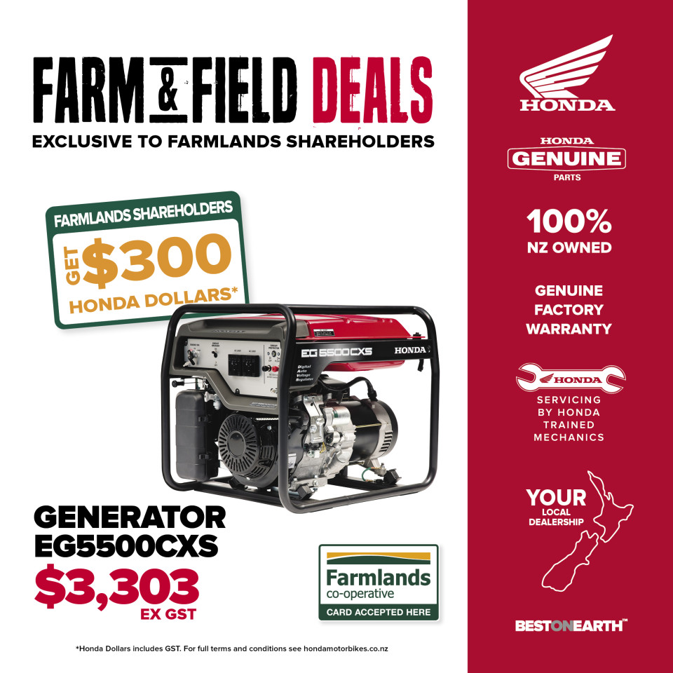 EG5500CXS Generator - Get $300 Honda Dollars