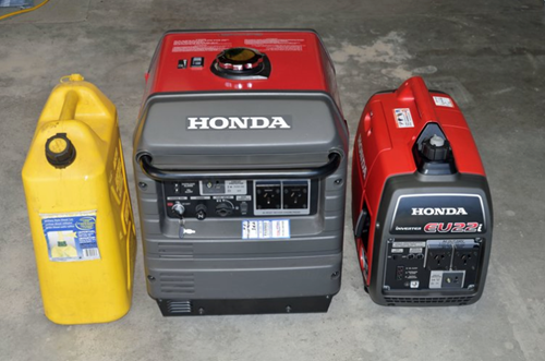 Honda Generators in The Shed
