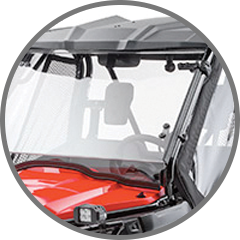 FULLY POLY TIP-OUT WINDSCREEN