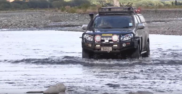 Try to cross downriver