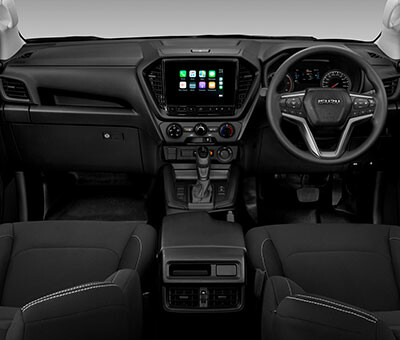 Isuzu D-Max LS-M Double Cab Interior Image with 9" Touchscreen Multimedia System