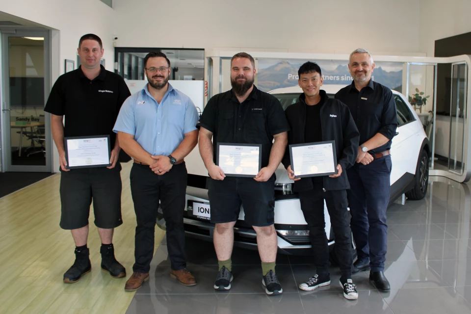 Hyundai New Zealand Celebrates Graduates of MITO Level 5 Electric Vehicle Qualification