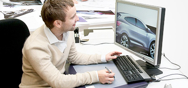 Hyundai Designer using Computer Modelling