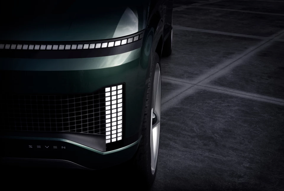 Hyundai Motor Teases Sneak Peek of SEVEN, All-Electric SUV Concept 