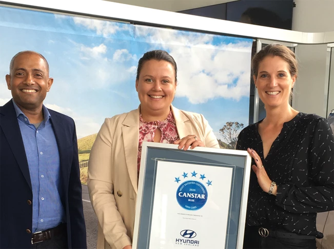 Hyundai New Zealand No. 1 for Customer Satisfaction